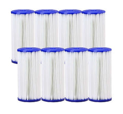 30 Micron Pleated Polyester Sediment Filter 4.5 x 10  Replaces FXHSC - 8 Pack