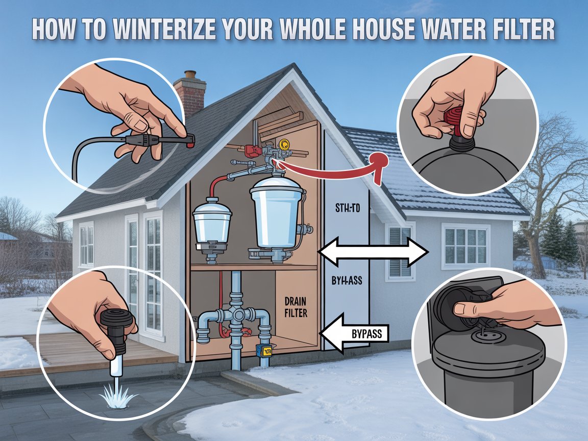 How to Winterize Your Whole House Water Filter