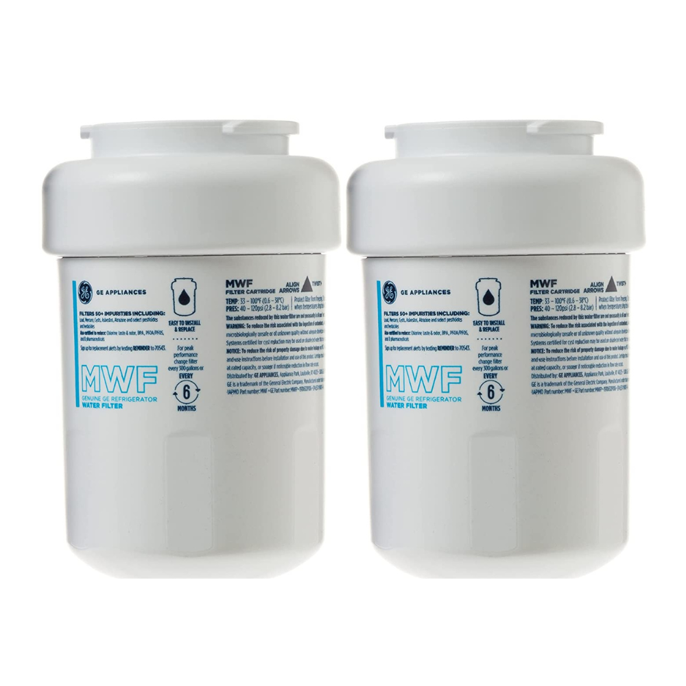 GE MWF SmartWater Refrigerator Replacement Water Filter Cartridge