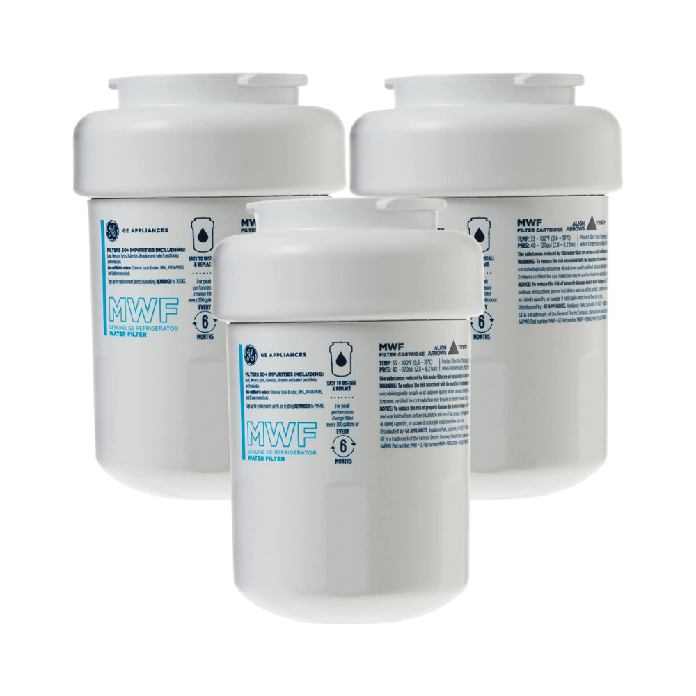 GE MWF SmartWater Refrigerator Replacement Water Filter Cartridge