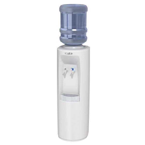 Oasis BPD1SK - 503994C - White Cabinet Room Temperature and Cold Bottled Water Cooler