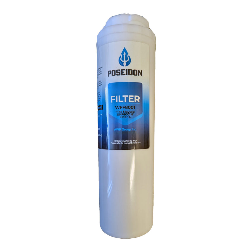 Poseidon WFF8001 Refrigerator Water Filter EDR4RXD1, UKF8001, Filter