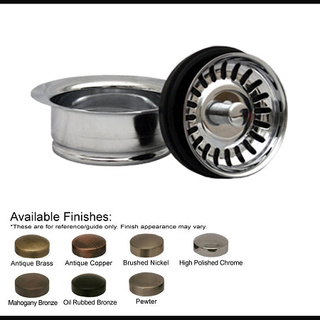 3 1/2-Inch Waste Disposer Trim In Pewter By Whitehaus- Final Sale